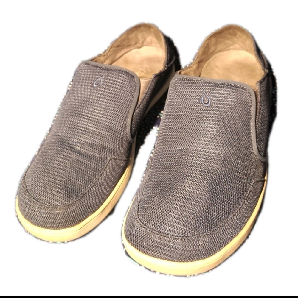 OluKai Blue/Gray Slip-On Shoes Men's Size 10